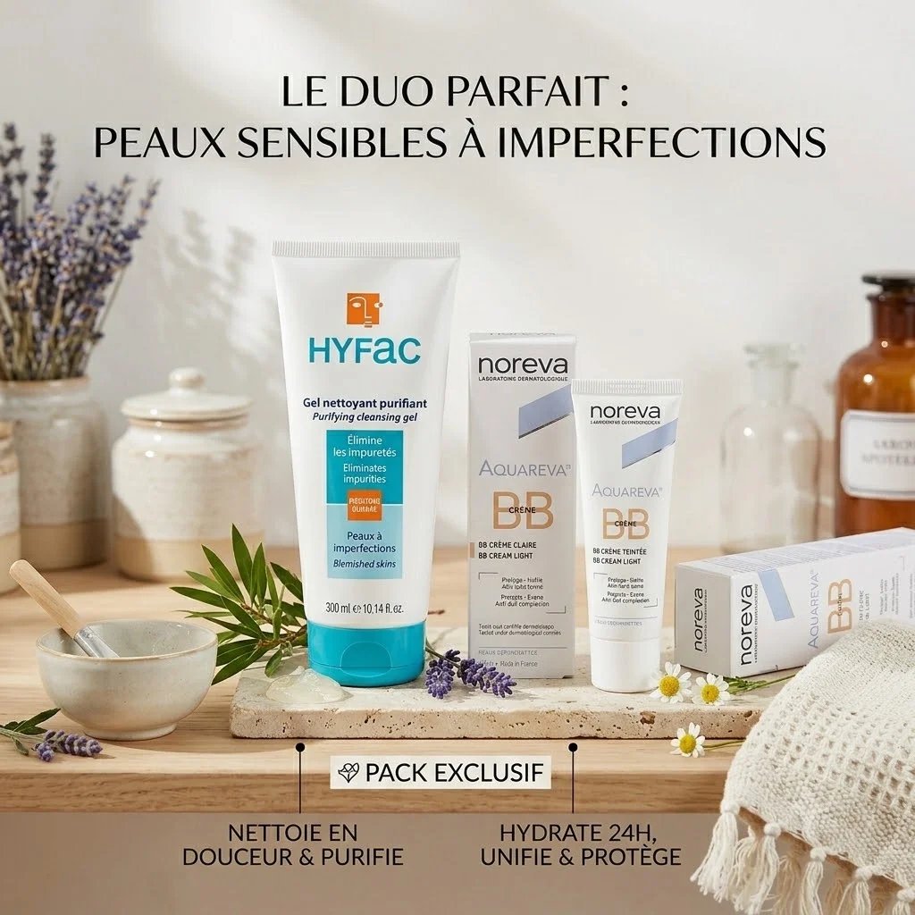 Pack Duo parfait pour les peaux Sensibles a imperfectionx