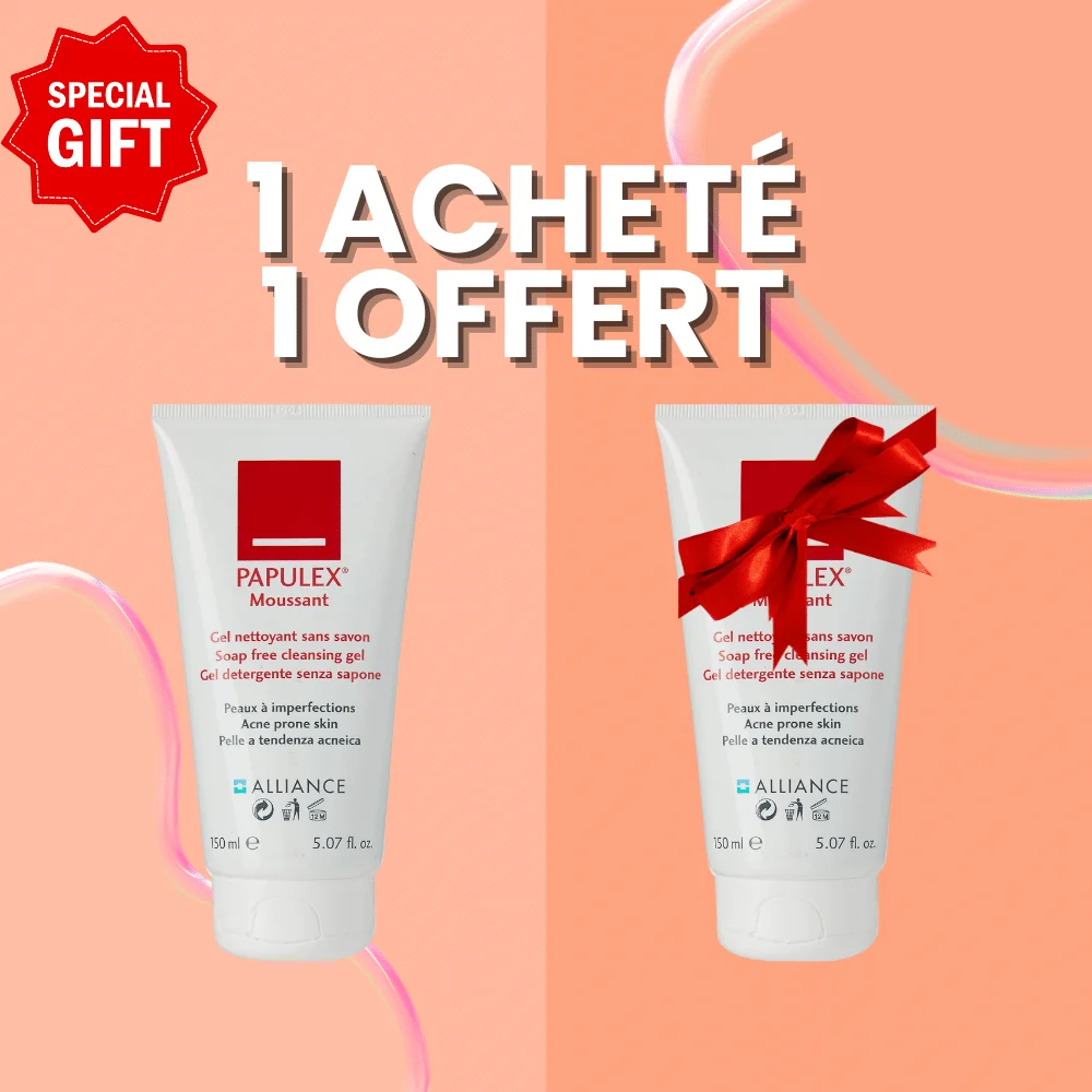  1 Papulex Gel Moussant Acheté = 1 Gel Offert ! - produit parapharmaceutique authentique | Parapharmacie Si Ahmed