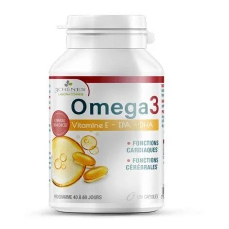  3 Chenes Omega 3 B/120 Capsules Formule Renforcée - produit parapharmaceutique authentique | Parapharmacie Si Ahmed