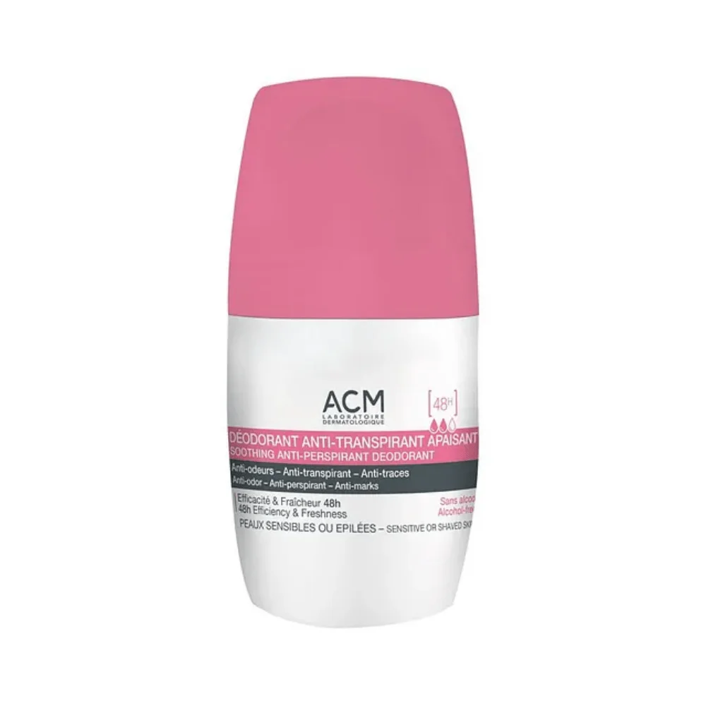  Acm Deodorant Roll On Anti-Transpirant Apaisant 50Ml - produit parapharmaceutique authentique | Parapharmacie Si Ahmed
