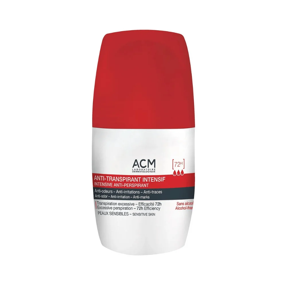  Acm Roll On Anti-Transpirant Intensif 50Ml - produit parapharmaceutique authentique | Parapharmacie Si Ahmed