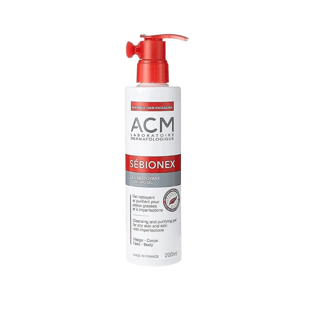  Acm Sebionex Gel Moussant Et Purifiant P.Grasses 200Ml - produit parapharmaceutique authentique | Parapharmacie Si Ahmed