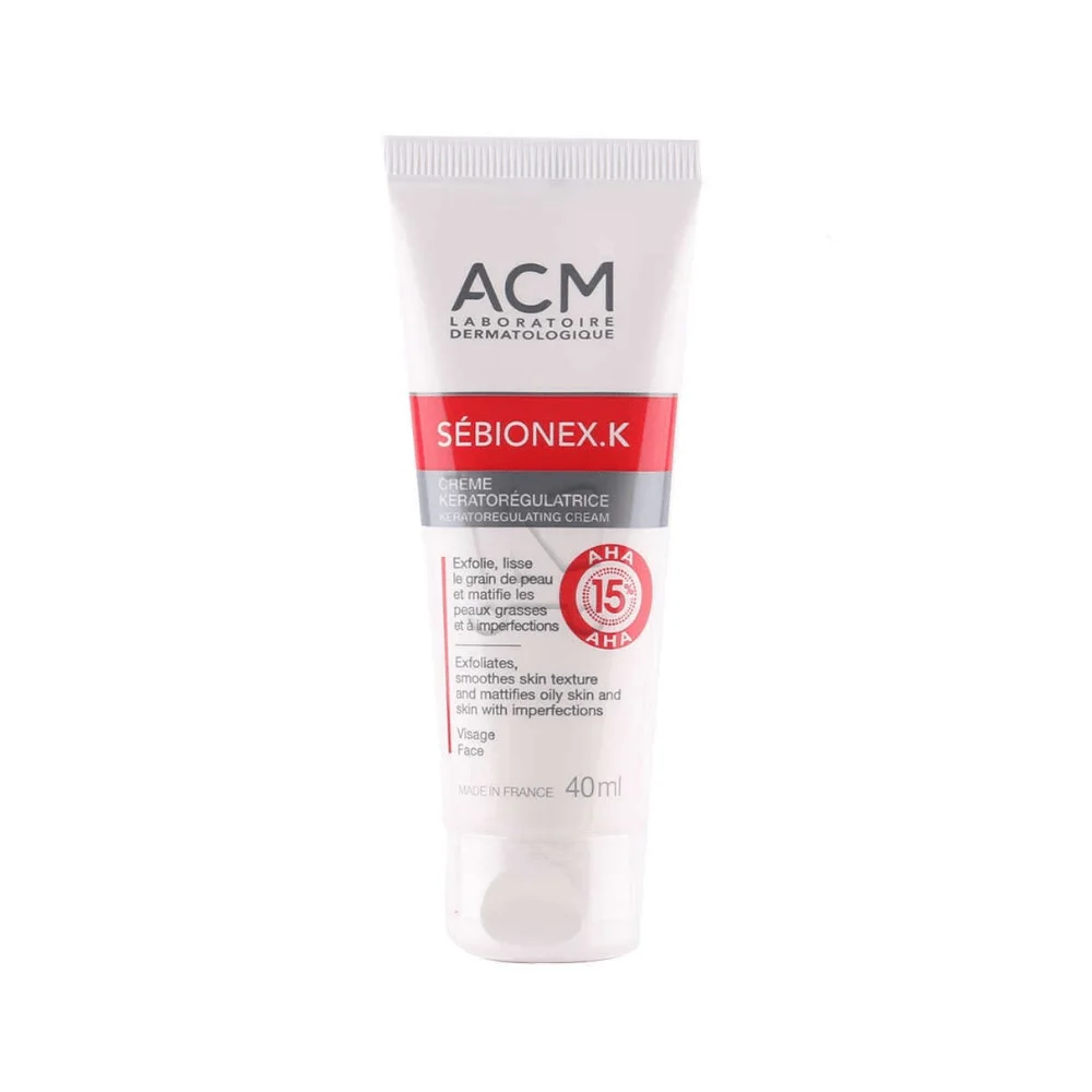  Acm Sebionex.K Creme Keratoregulatrice Tube/40 Ml - produit parapharmaceutique authentique | Parapharmacie Si Ahmed
