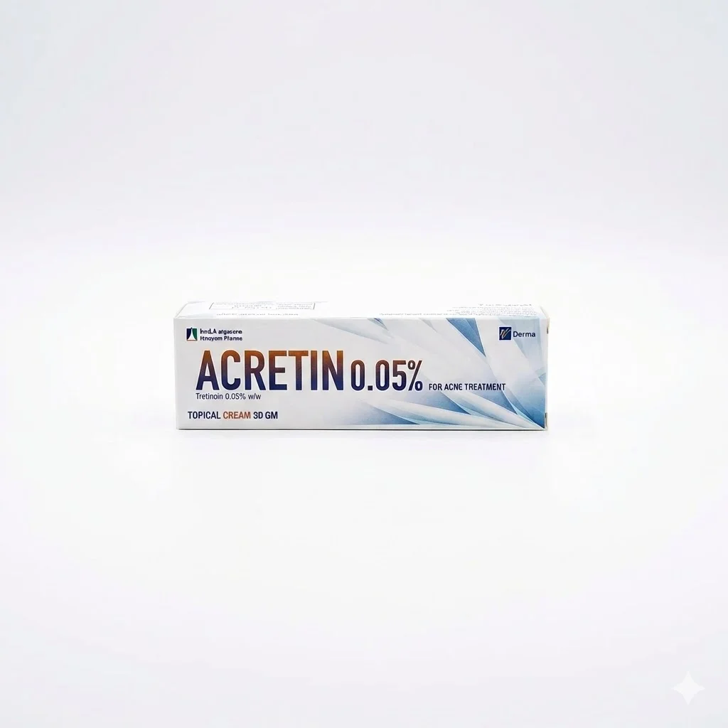Acretin Crème 0.05% - Traitement de l'Acné Vulgaire