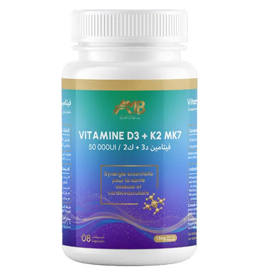 Amb AMB Vitamine D3 (50 000 ui) + K2 MK7 (300 mcg)