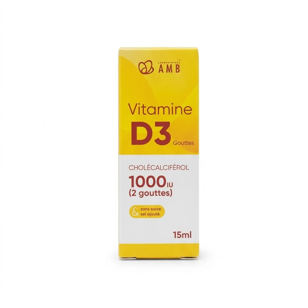 AMB Vitamine D3 Gouttes 1000 UI