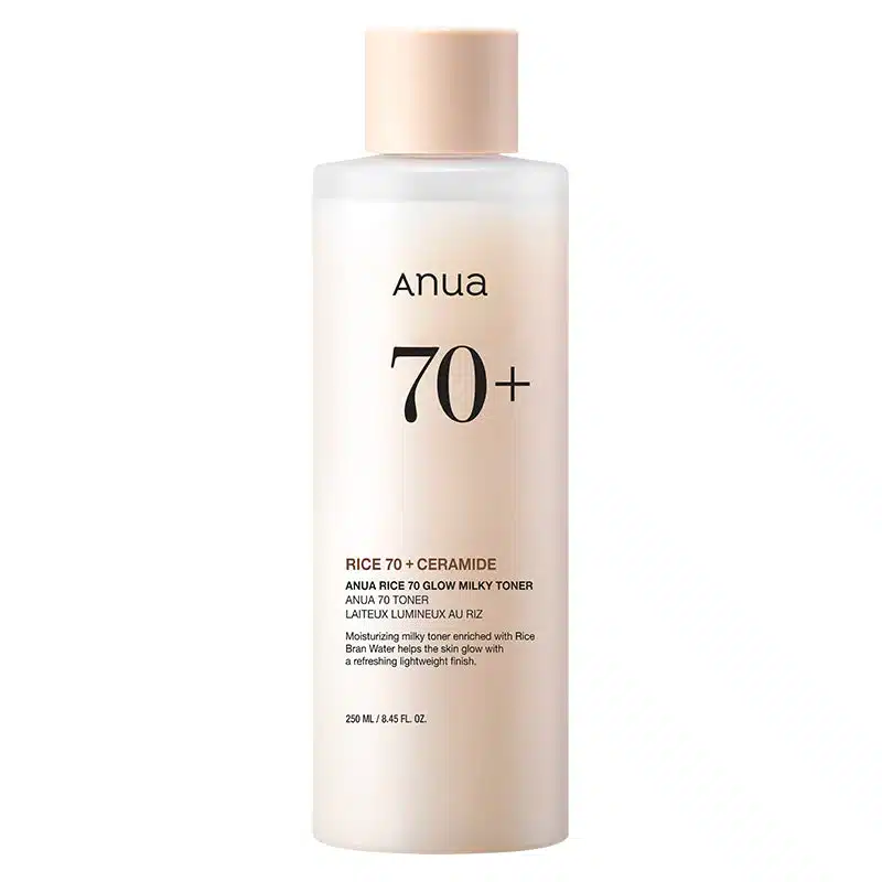  Anua Rice 70 Glow Milky Toner 250Ml - produit parapharmaceutique authentique | Parapharmacie Si Ahmed