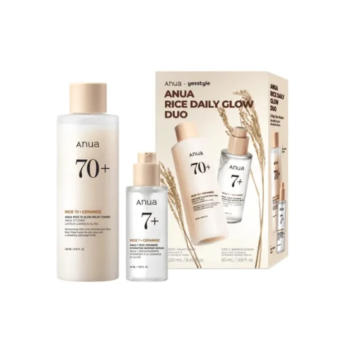  Anua Rice Daily Glow Duo 2 Pcs - produit parapharmaceutique authentique | Parapharmacie Si Ahmed