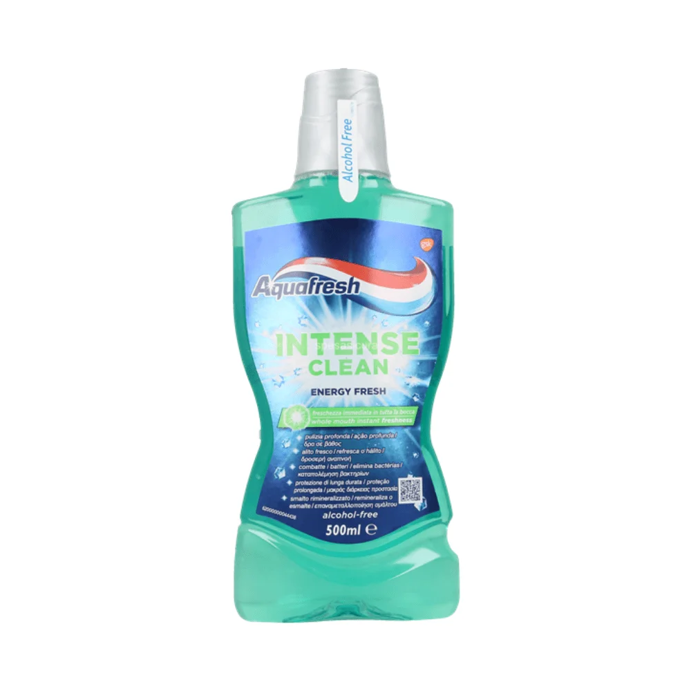  Aquafresh Bain De Bouche Intense Clean 500Ml - produit parapharmaceutique authentique | Parapharmacie Si Ahmed