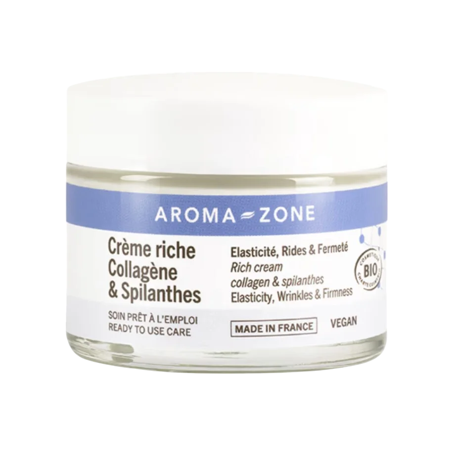  Aroma Zone Créme Riche Collagéne &Amp; Spilanthes 50Ml - produit parapharmaceutique authentique | Parapharmacie Si Ahmed