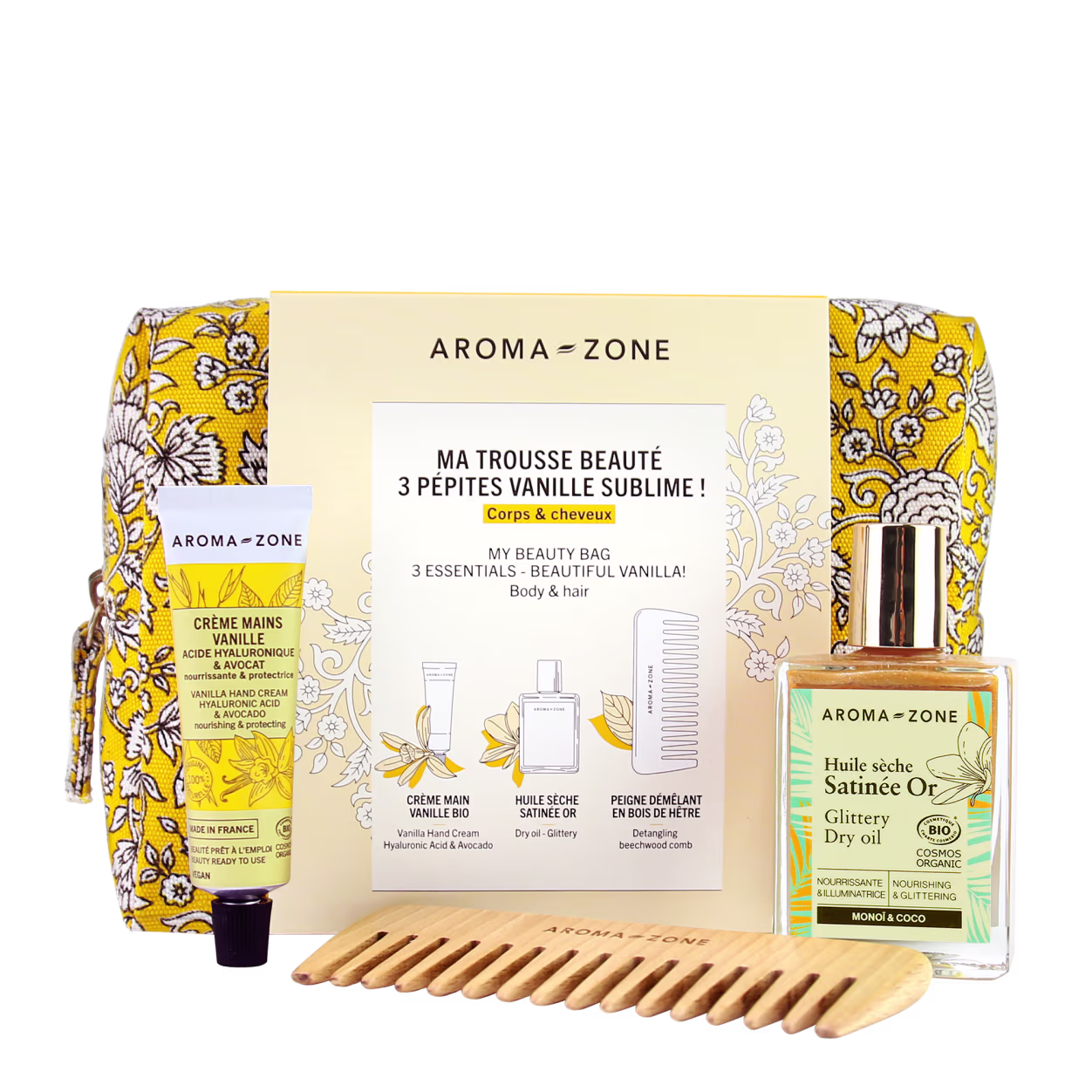  Aroma Zone Ma Trousse Beauté 3 Pépites Vanille Sublime Corps Et Cheveux - produit parapharmaceutique authentique | Parapharmacie Si Ahmed