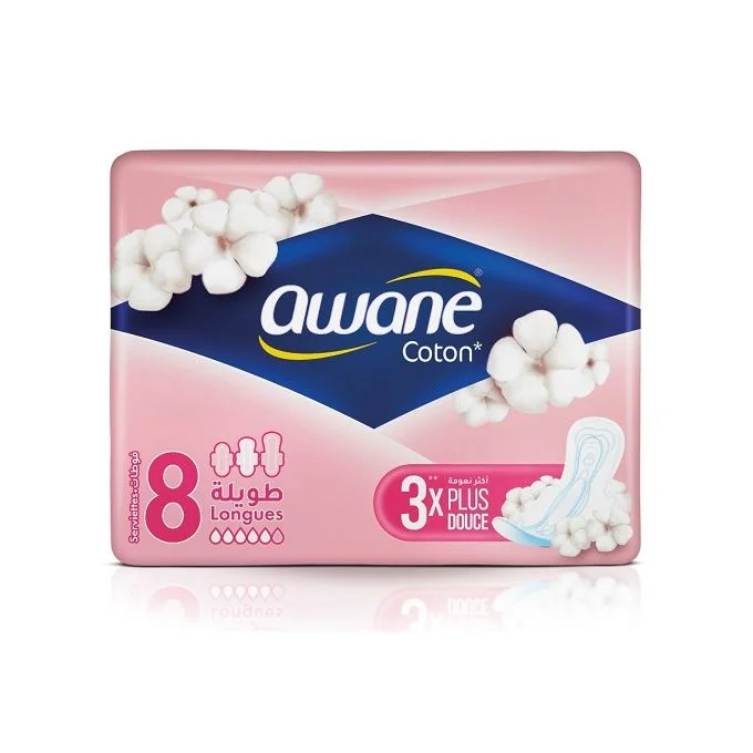  Awane Coton 3 X Plus Douce P/8 Longues - produit parapharmaceutique authentique | Parapharmacie Si Ahmed