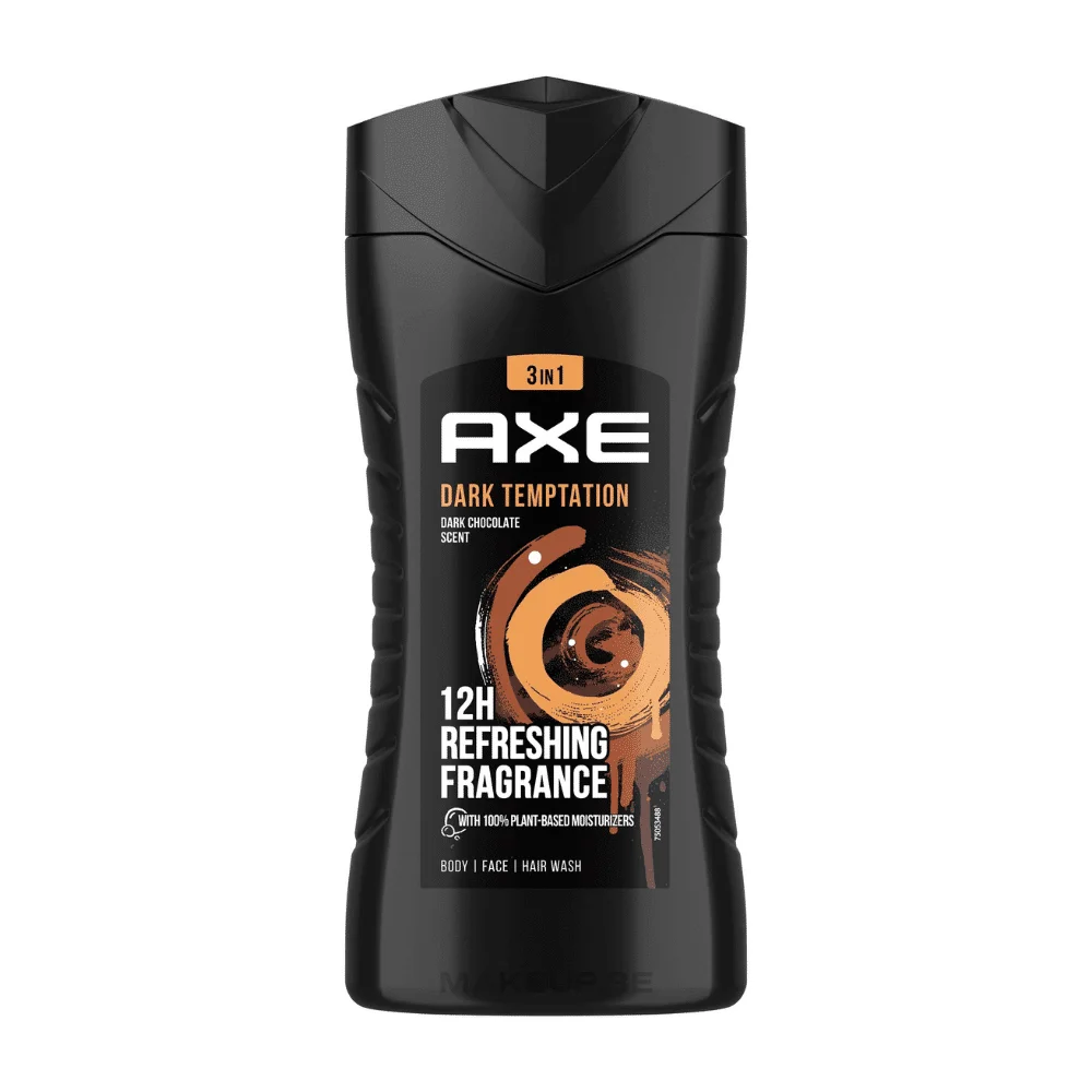  Axe Dark Temptation Feel Clean 3 In 1 Gel Douche 250 Ml - produit parapharmaceutique authentique | Parapharmacie Si Ahmed