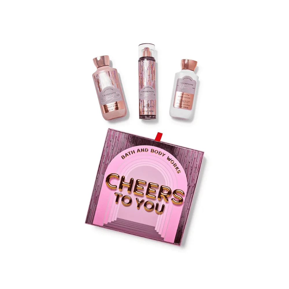  Bath &Amp; Body Works Champagne Toast Coffret 3 Pcs - produit parapharmaceutique authentique | Parapharmacie Si Ahmed