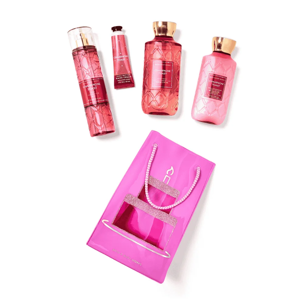  Bath &Amp; Body Works Champagne Toast Trousse 4 Pcs - produit parapharmaceutique authentique | Parapharmacie Si Ahmed