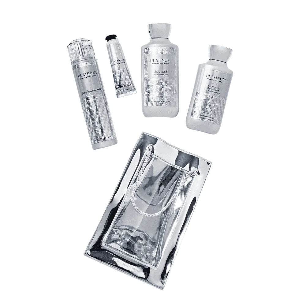  Bath &Amp; Body Works Platinium Trousse 4 Pcs - produit parapharmaceutique authentique | Parapharmacie Si Ahmed