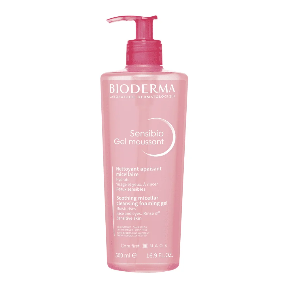  Bioderma Crealine Gel Moussant 500Ml - produit parapharmaceutique authentique | Parapharmacie Si Ahmed