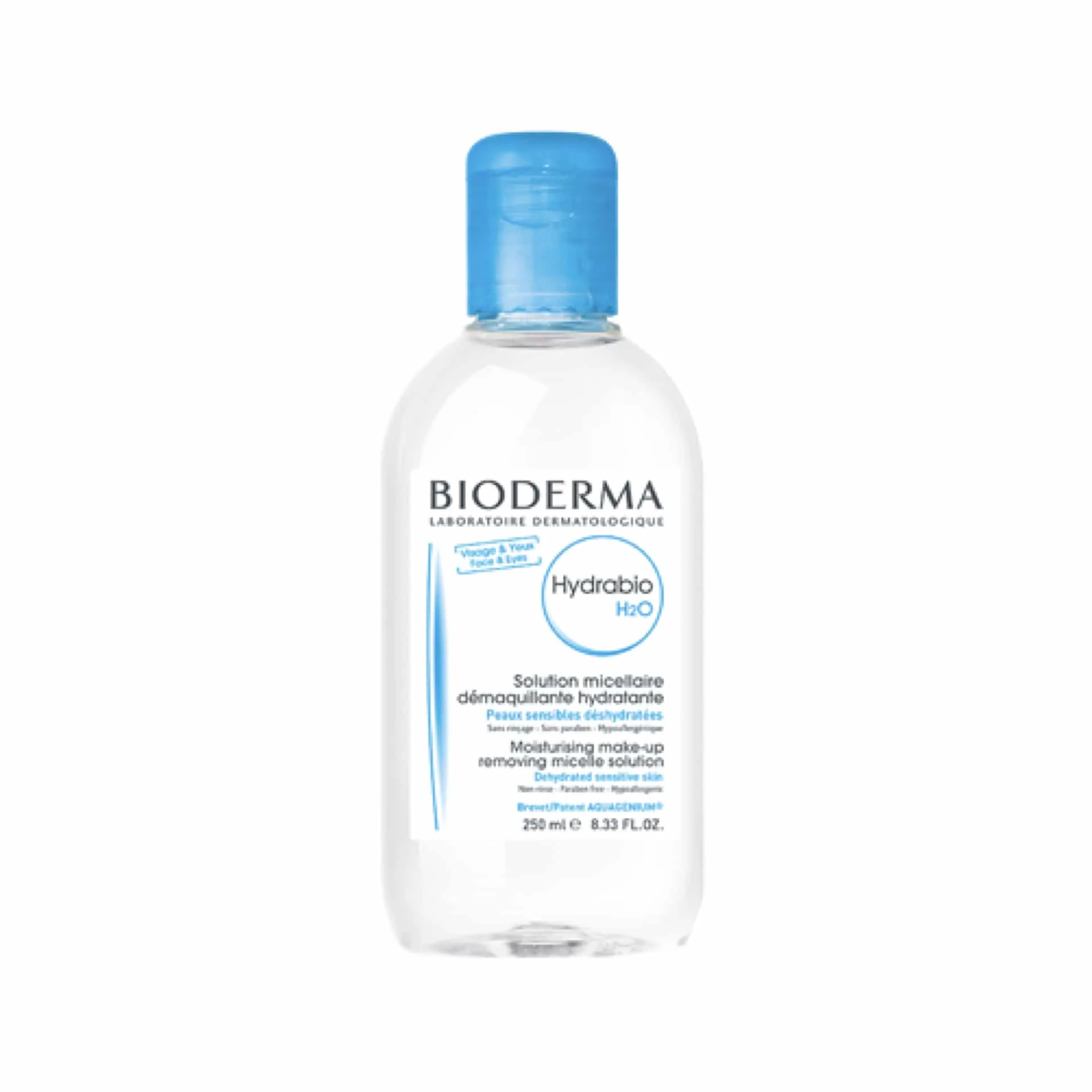  Bioderma Hydrabio H2O Eau Micellaire Démaquillante 250Ml - produit parapharmaceutique authentique | Parapharmacie Si Ahmed