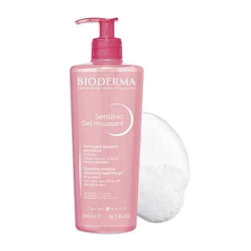  Bioderma Sensibio Gel Moussant 500Ml - produit parapharmaceutique authentique | Parapharmacie Si Ahmed