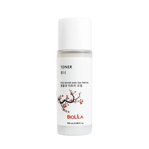  Biolila Toner Rice Water And Tea Tree Oil 180Ml - produit parapharmaceutique authentique | Parapharmacie Si Ahmed