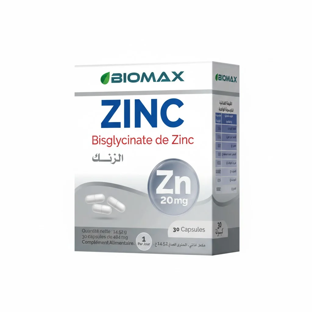 Biomax ZINC Bisglycinate de Zinc 20 mg