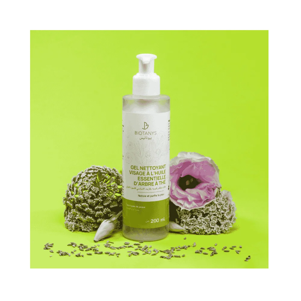  Biotanys Gel Nettoyant Visage À L’Huile Arbre À Thé 200Ml - produit parapharmaceutique authentique | Parapharmacie Si Ahmed