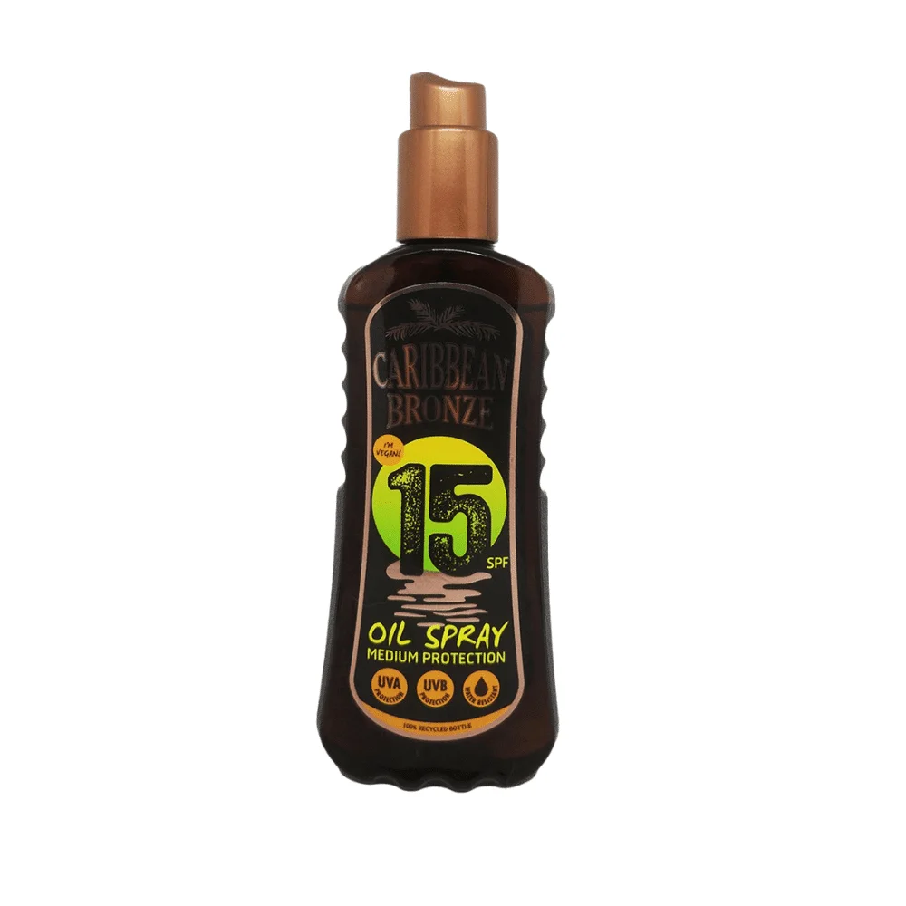  Caribbean Bronze Oil Spray Spf15 200Ml - produit parapharmaceutique authentique | Parapharmacie Si Ahmed