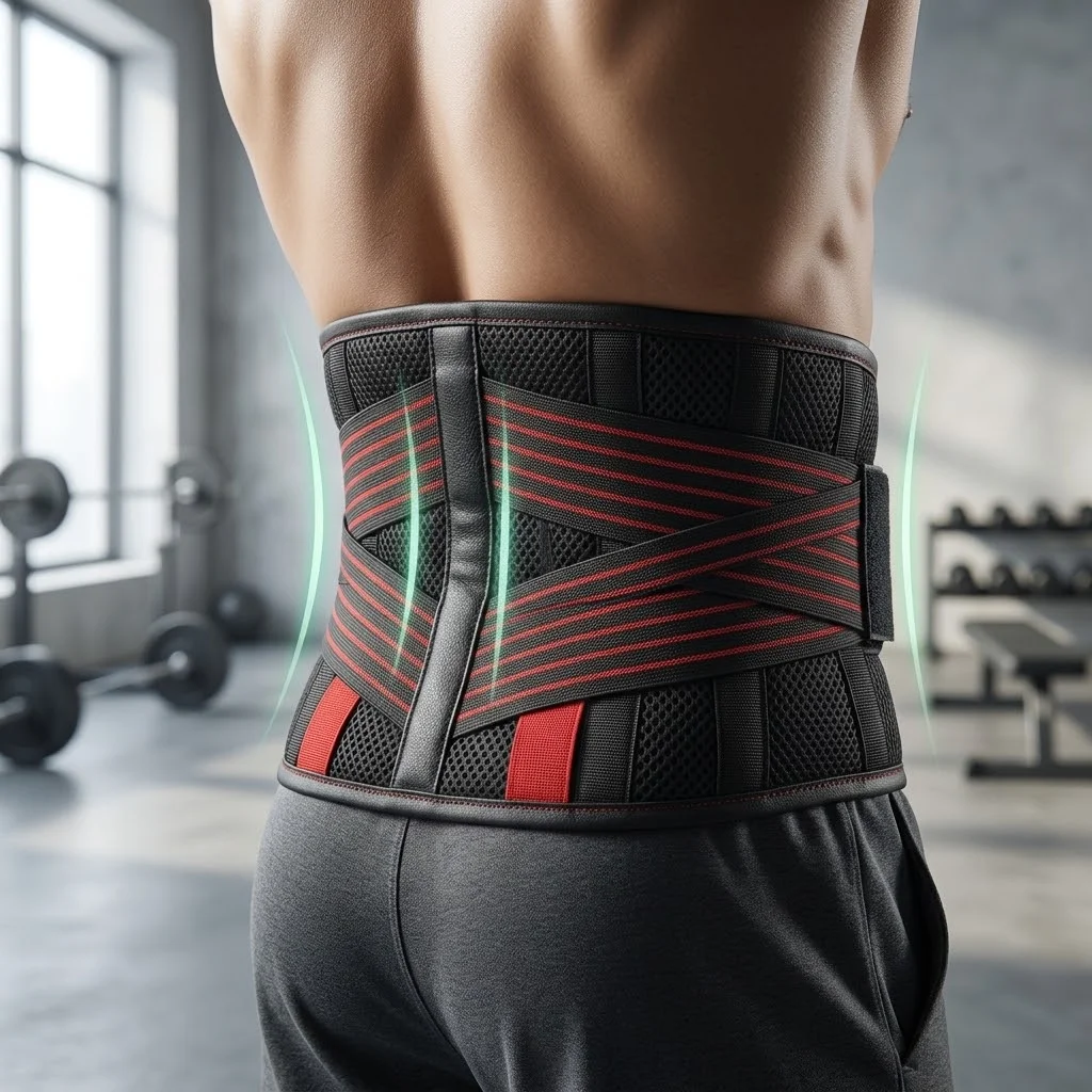 Ceinture de Soutien Lombaire Renforcée & Maintien du Dos. حزام دعم الظهر المزدوج وتقوية المنطقة القطنية