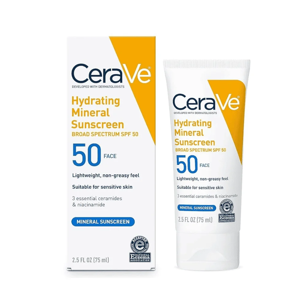  Cerave Hydratin Mineral Sunscreen Spf50 150Ml - produit parapharmaceutique authentique | Parapharmacie Si Ahmed
