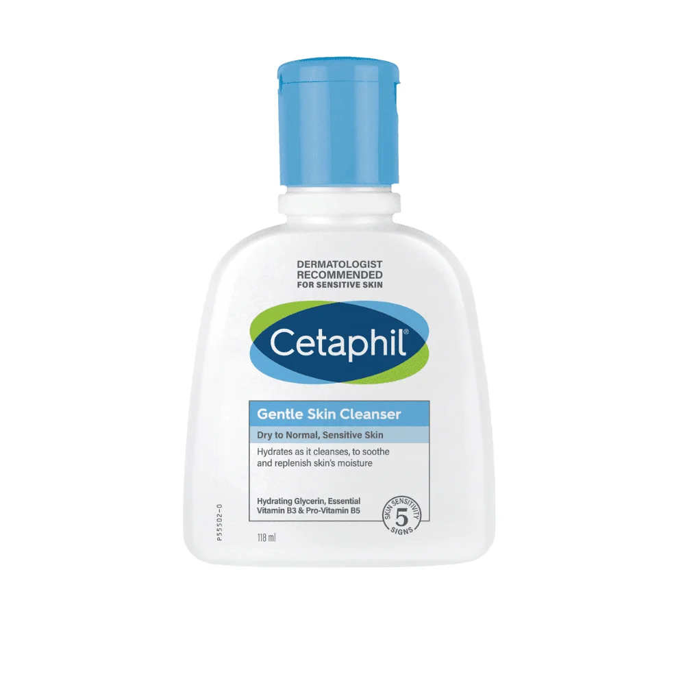  Cetaphil Gentle Skin Cleanser Dry Sensitive Skin 118Ml - produit parapharmaceutique authentique | Parapharmacie Si Ahmed
