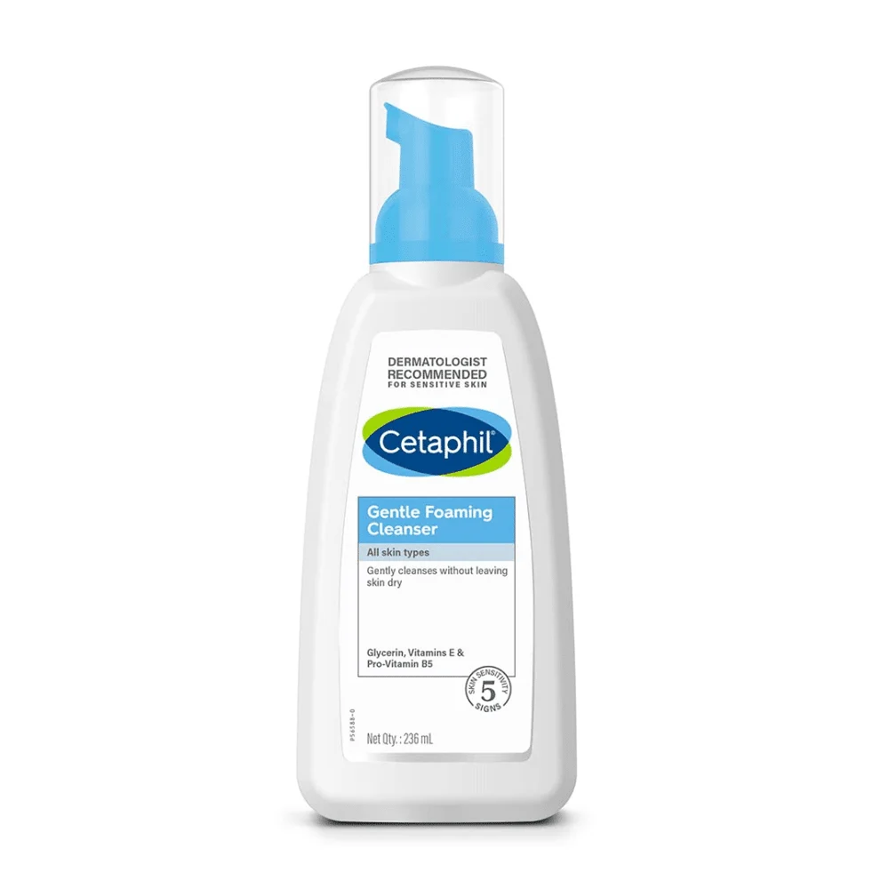  Cetaphil Gentle Skin Foaming Cleanser All Skin Types 236Ml - produit parapharmaceutique authentique | Parapharmacie Si Ahmed