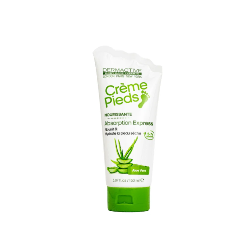  Dermactive Crème Pieds Nourissante Aloe Vera 150Ml - produit parapharmaceutique authentique | Parapharmacie Si Ahmed