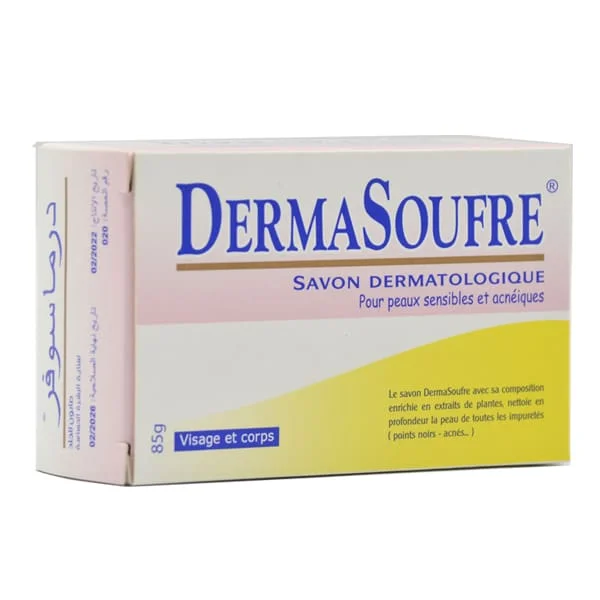  Dermasoufre Savon Visage Et Corps 100G - produit parapharmaceutique authentique | Parapharmacie Si Ahmed