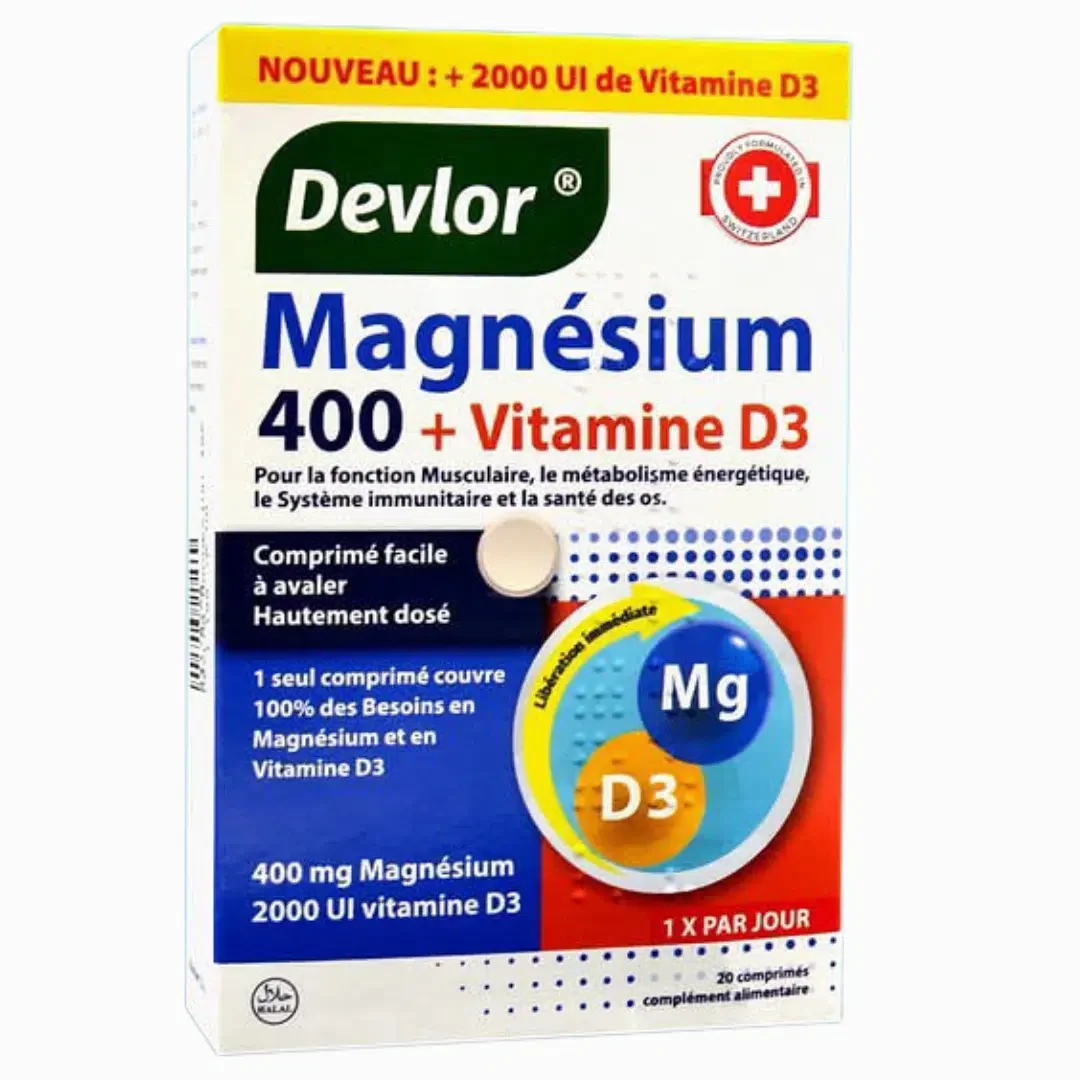 Devlor Magnésium 400mg +Vit D3