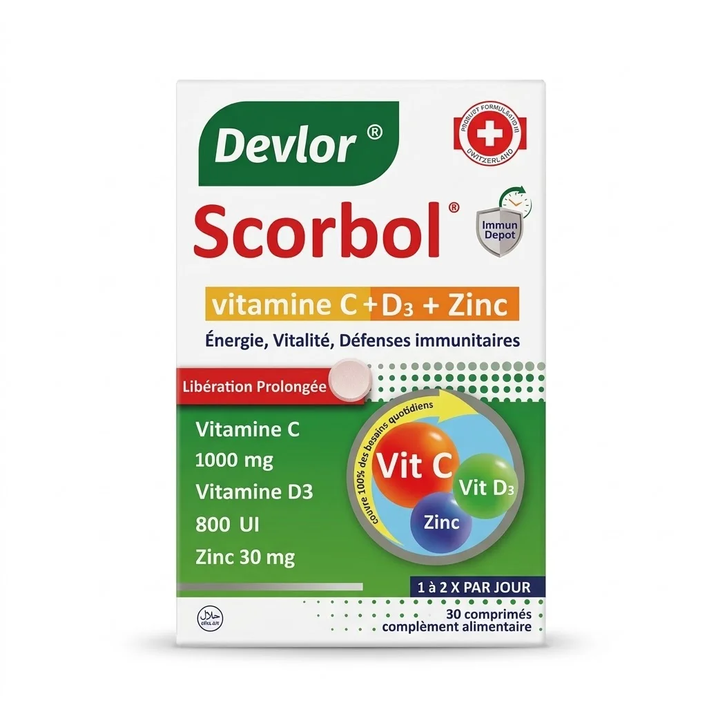 Devlor Devlor Scorbol Vitamine C + D3 + Zinc