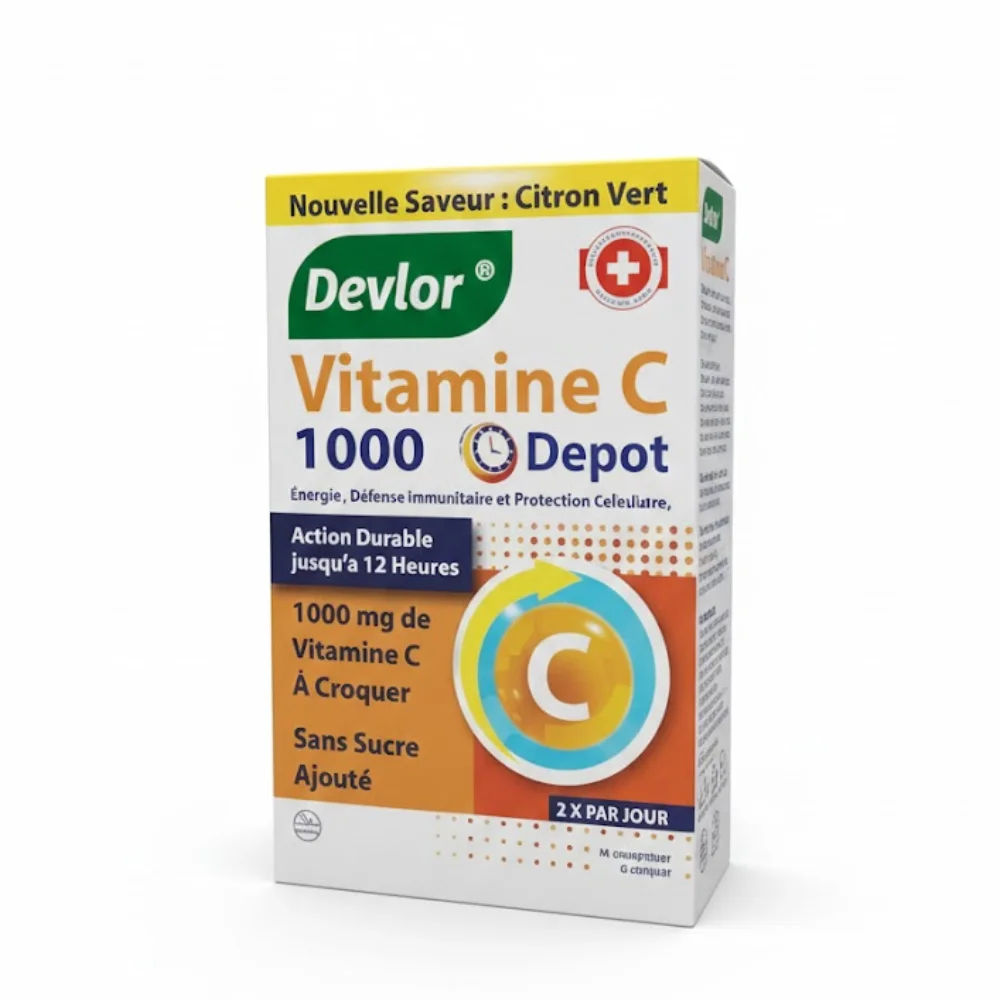 Devlòr Vitamine C 1000 Dépot – Immunité, Antioxydant & Énergie
