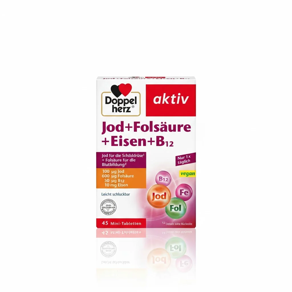 Doppelherz aktiv iode + acide folique + fer + b12