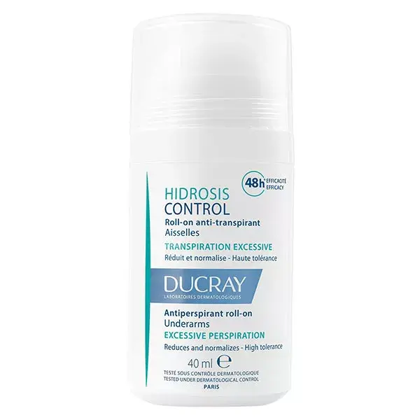  Ducray Hidrosis Control Roll On Aisselles 40Ml - produit parapharmaceutique authentique | Parapharmacie Si Ahmed