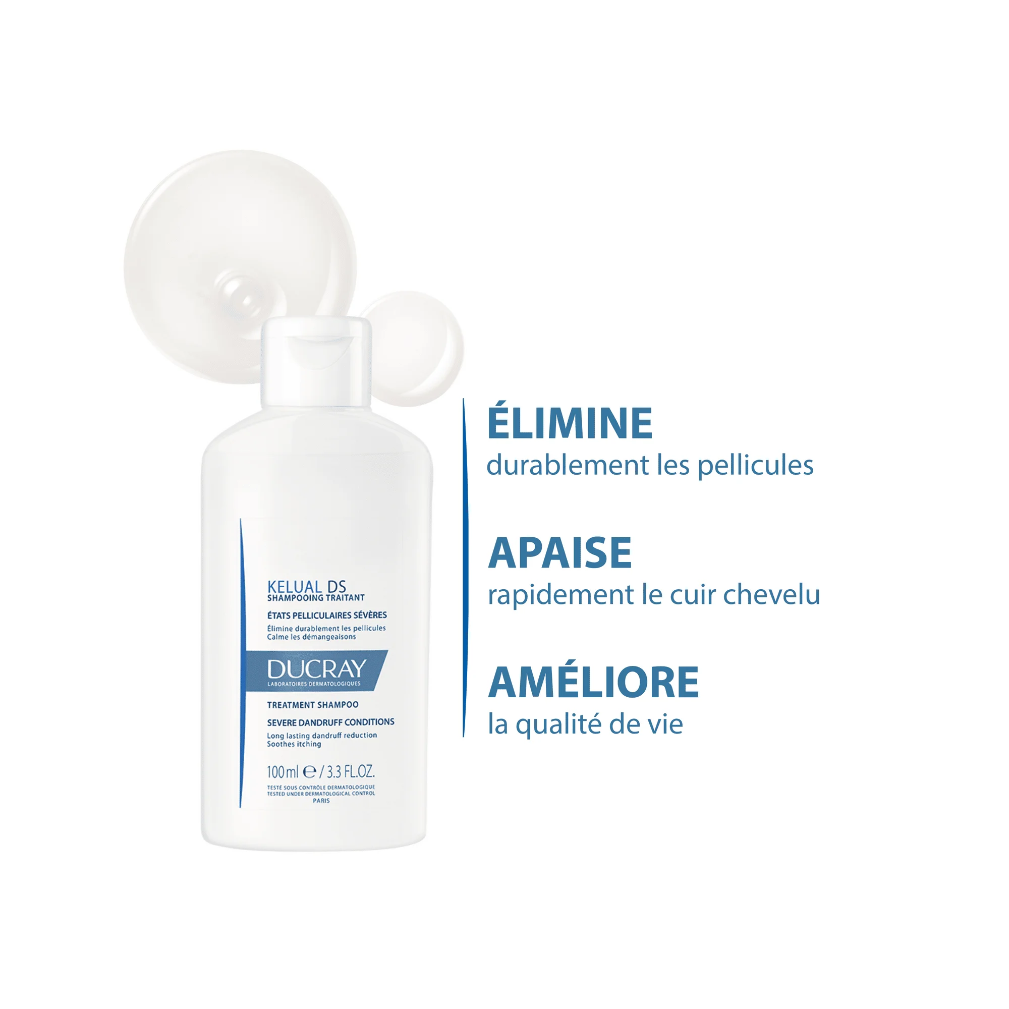  Ducray Shampooing Traitant États Pelliculaires Sévères Kelual Ds - produit parapharmaceutique authentique | Parapharmacie Si Ahmed