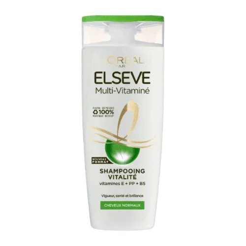  Elseve Shampoo Vitalité E + Pp + B5 Cheveux Normaux 250Ml - produit parapharmaceutique authentique | Parapharmacie Si Ahmed