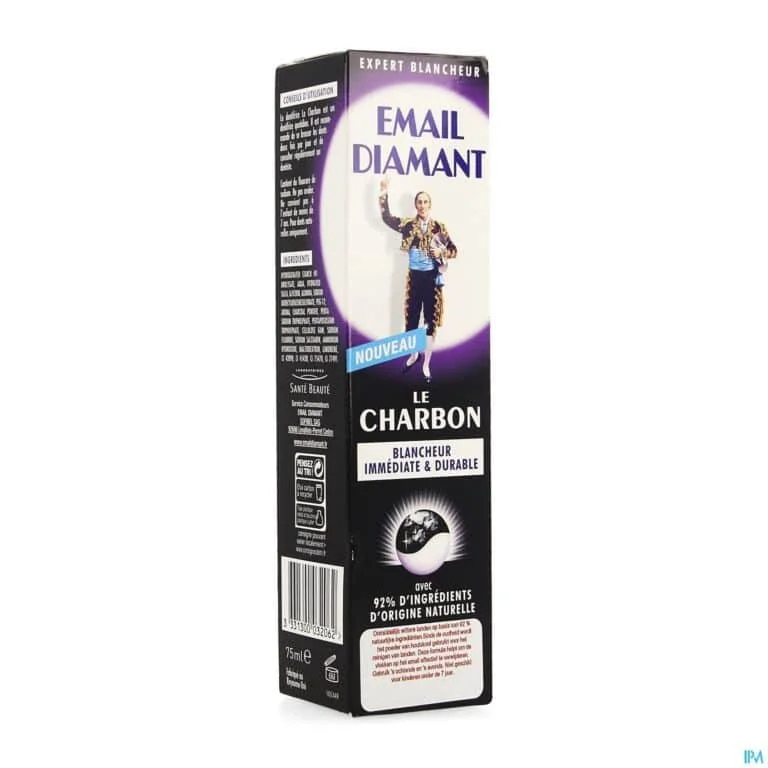  Email Diamant Dentifrice Le Charbon 75Ml - produit parapharmaceutique authentique | Parapharmacie Si Ahmed