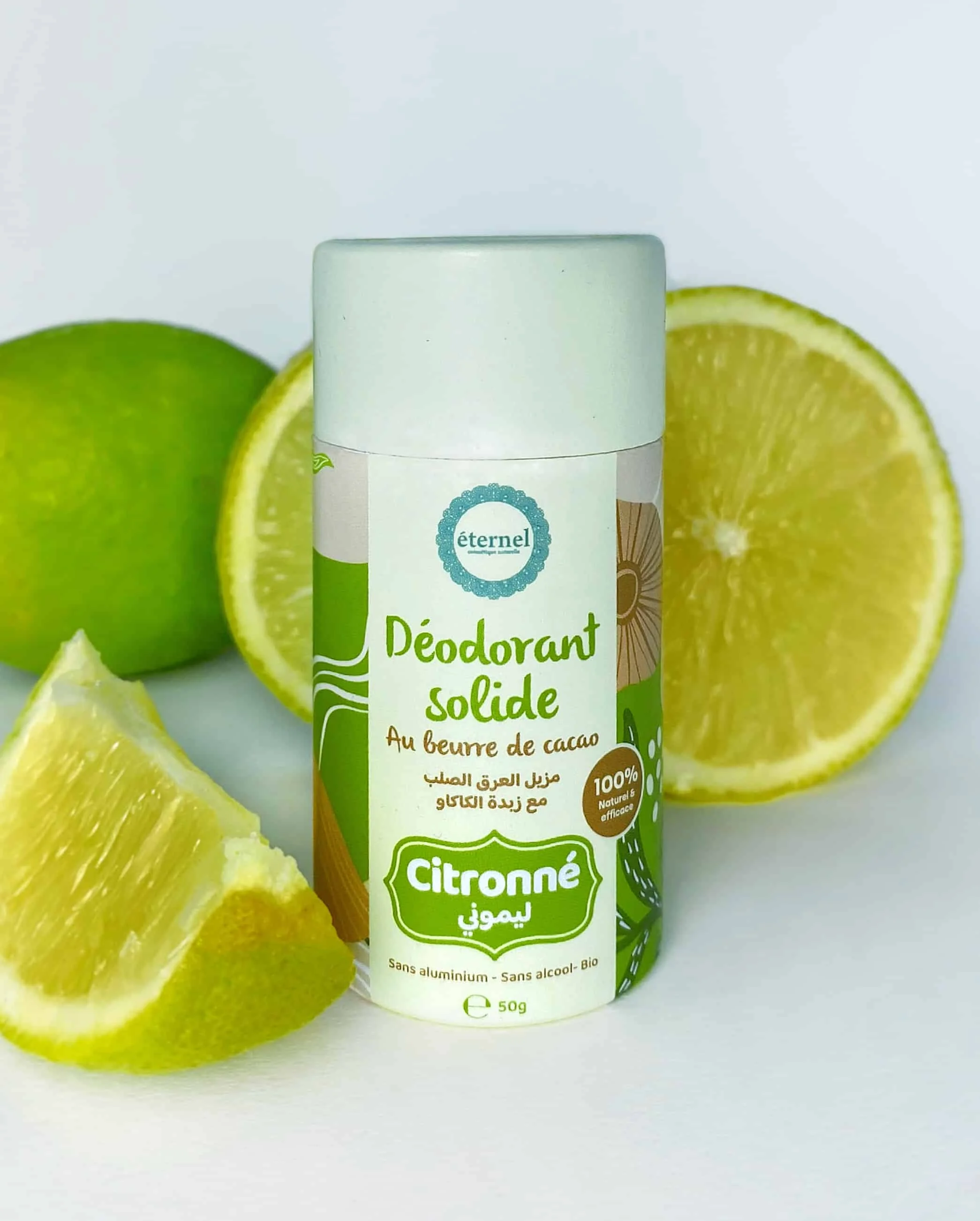  Eternel Deodorant Solide Citronné 50G - produit parapharmaceutique authentique | Parapharmacie Si Ahmed