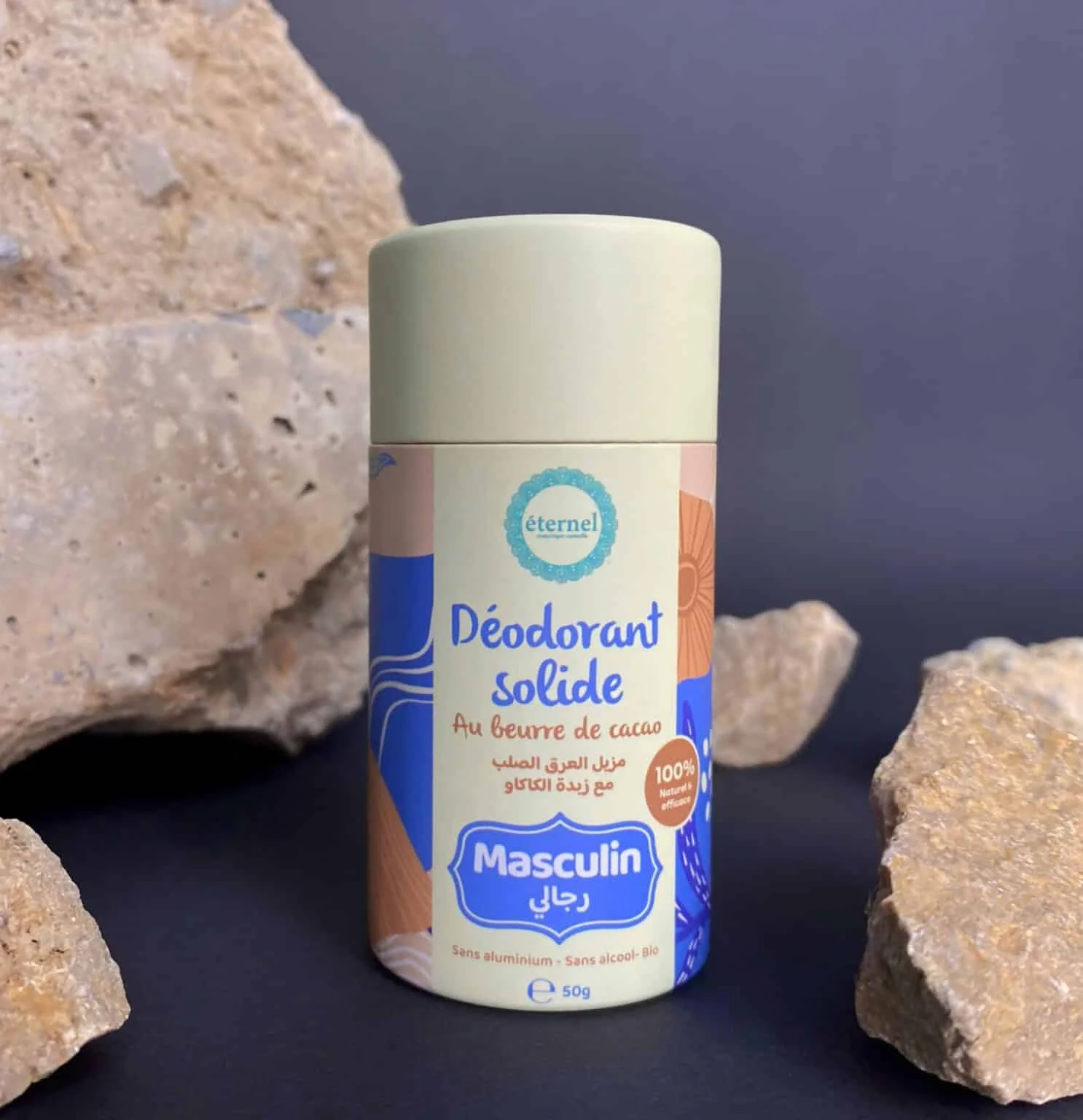  Eternel Deodorant Solide Masculin 50G - produit parapharmaceutique authentique | Parapharmacie Si Ahmed