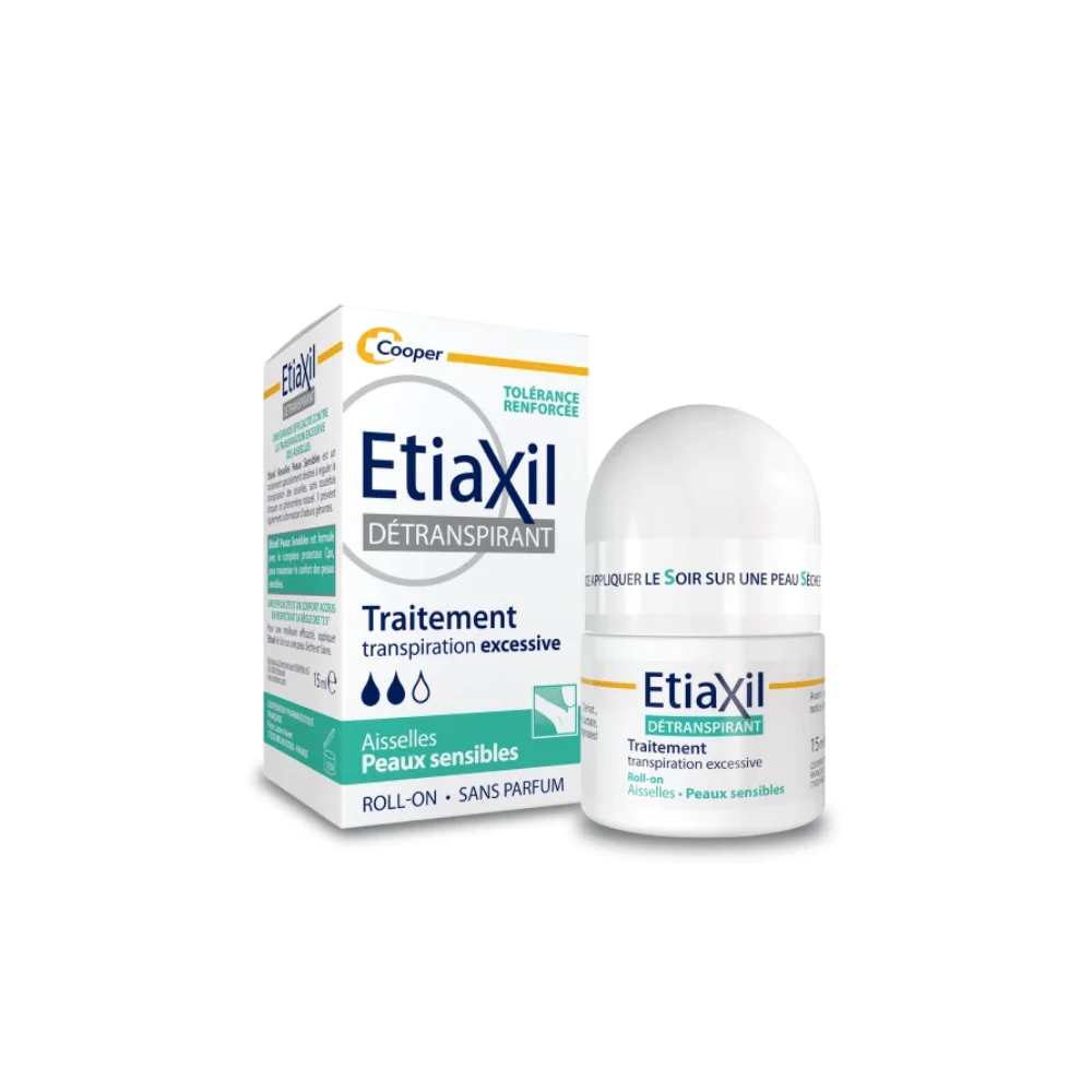  Etiaxil Roll On Peaux Sensibles Transpiration Excessive 15Ml - produit parapharmaceutique authentique | Parapharmacie Si Ahmed