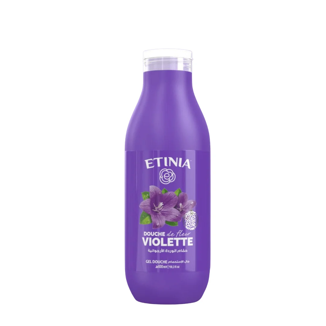 Etinia Gel Douche Fleur Violette 600Ml - produit parapharmaceutique authentique | Parapharmacie Si Ahmed