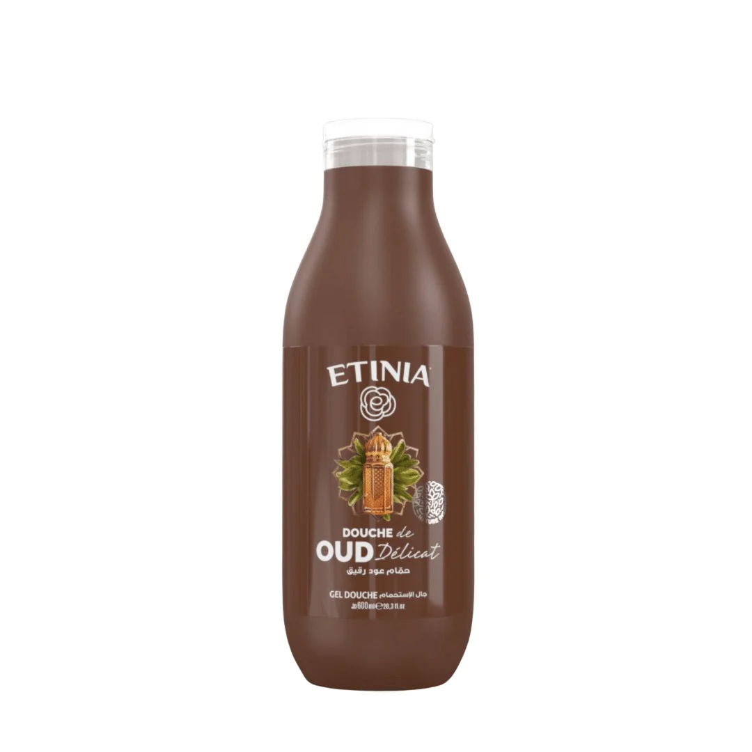  Etinia Gel Douche Oud Delicat 600Ml - produit parapharmaceutique authentique | Parapharmacie Si Ahmed