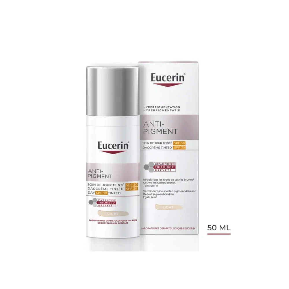  Eucerin Anti Pigment Soin De Jour Teinte Light Spf 30 50Ml - produit parapharmaceutique authentique | Parapharmacie Si Ahmed