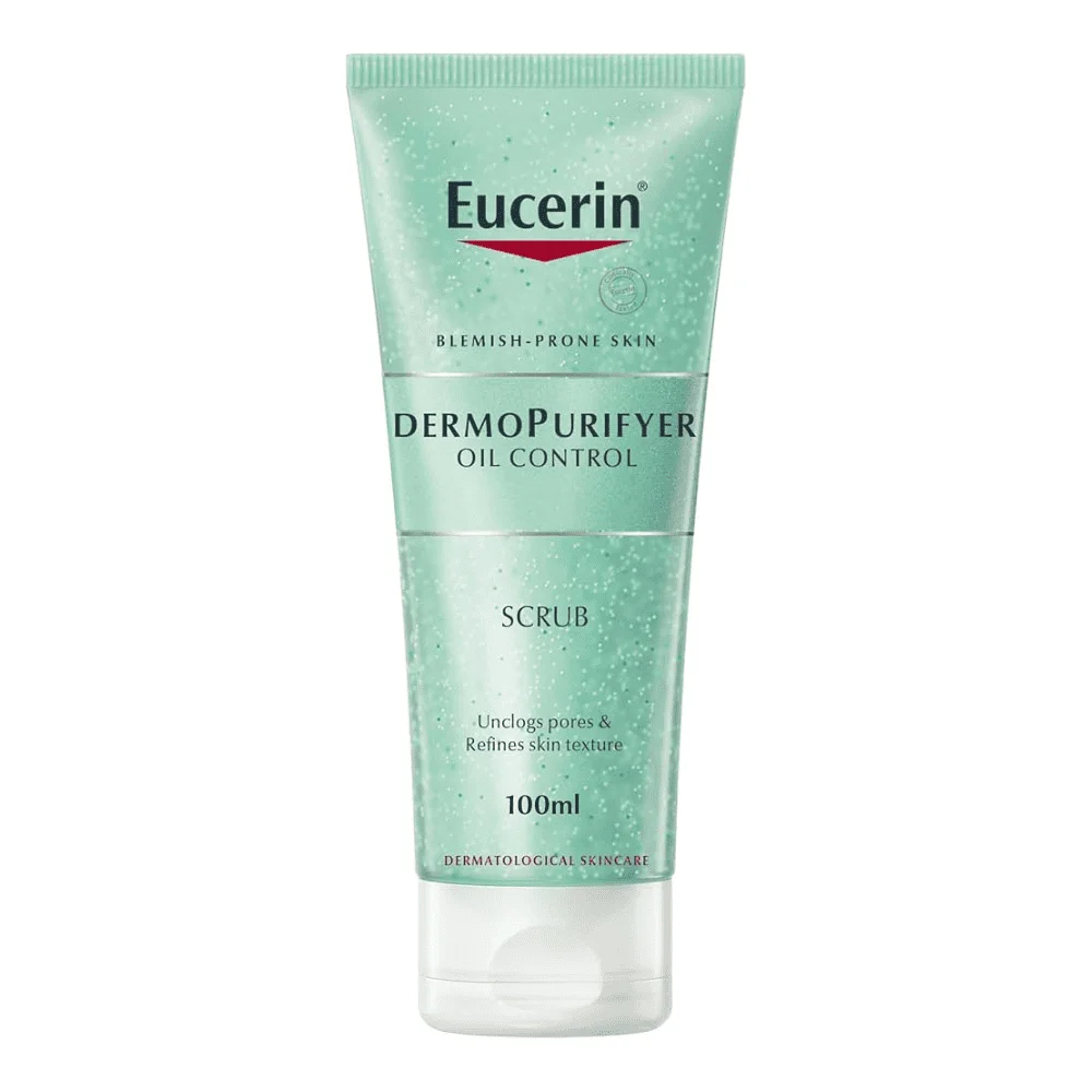  Eucerin Dermo Purifyer Oil Control Scurb 100Ml - produit parapharmaceutique authentique | Parapharmacie Si Ahmed