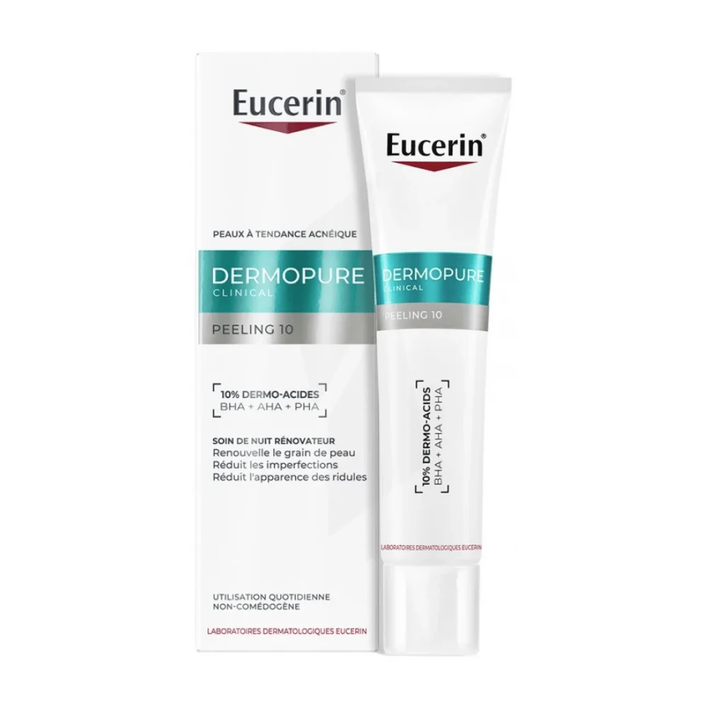 Eucerin Dermopure Clinical Peeling 10 Bha+aha+pha 40ml - produit parapharmaceutique authentique | Parapharmacie Si Ahmed