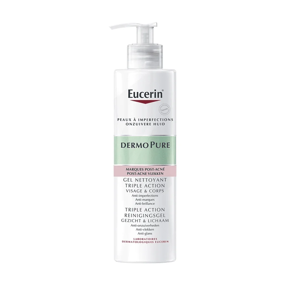  Eucerin Dermopure Marques Post Acne Gel Nettoyant 400Ml - produit parapharmaceutique authentique | Parapharmacie Si Ahmed